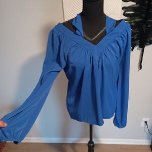 Elegant Blue Women's Top
